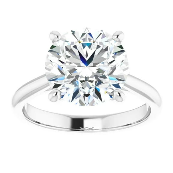 Round Lab Grown Diamond Engagement Ring 2 Carat 14k Gold