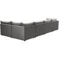 thumbnail image 5 of Meridian Furniture Jacob Grey Velvet Modular Sectional, 5 of 13