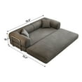 thumbnail image 4 of 78.8" loveseat sofa,Gray Comfy Futon Couch Sleeper Bed, Boneless Sectional Sofa for Living Room,Corduroy fabric, 4 of 9