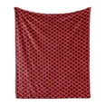 thumbnail image 1 of Abstract Soft Flannel Fleece Throw Blanket, Pattern with Oriental Inspired Antique Motif, Cozy Plush for Indoor and Outdoor Use, 70" x 90", Fuchsia Maroon, by Ambesonne, 1 of 6