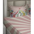 thumbnail image 2 of Ambesonne Colorful Fitted & Top Sheet Set with Shams, Vintage Circus Balloons, Multicolor, 2 of 4