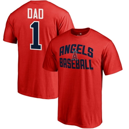 Los Angeles Angels 2018 Father's Day Big & Tall #1 Dad T-Shirt - (Best Day Trips In Los Angeles)