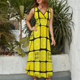 thumbnail image 2 of Vestido Largo Sin Mangas Para Mujer, Delicious Lemon Traje Informal Para Cumpleaños, Verano, 2 of 5