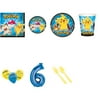 Pokemon Party Supplies Party Pack For 32 With Blue #6 Balloon