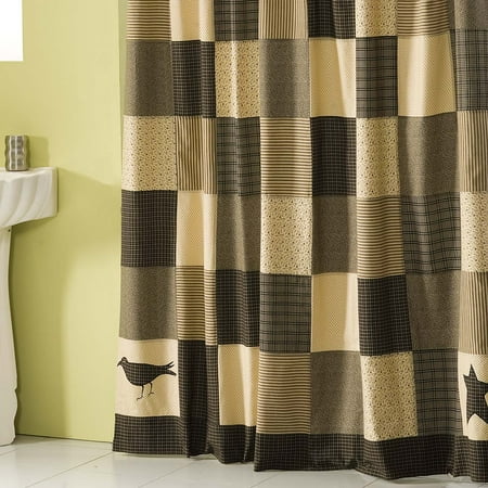 Country Black Primitive Bath Prim Grove On Holes For Shower Country Black Primitive Bath Prim Grove On Holes For Shower Hooks Cotton Appliqued Star Curtain Com