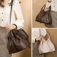 thumbnail image 4 of GOWELL Fashion Bucket Bag for Women's Large Capacity Crossbody Handbag Tote Bag Faux Leather Single Commuter Bag Detachable & Adjustable Shoulder Strap, Shoulder Bag Bucket, 4 of 6