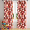 thumbnail image 5 of Blackout Kids Curtains,Red Christmas Patchwork Pattern Childrens Insulated Curtains Set Of 2,Bedroom Essentials,Toddler Room Decor 42"x84", 5 of 5