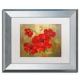 thumbnail image 2 of Trademark Fine Art "Poppies" Canvas Art by Rio White Matte, Silver Frame, 2 of 5
