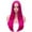 Hot Pink, variant on BERON Blonde Long Straight Wig for Women Girls Blond Costume Heat Resistant Synthetic Hair Wigs for Cosplay Party or Daily