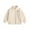 Beige, variant on WRKEKC Kids Fleece Jacket Solid Color Full Zip Jacket for Boys Girls 9M-7 Years Soft Warm Cozy Casual Outerwear Fall Winter Jackets with Pocket