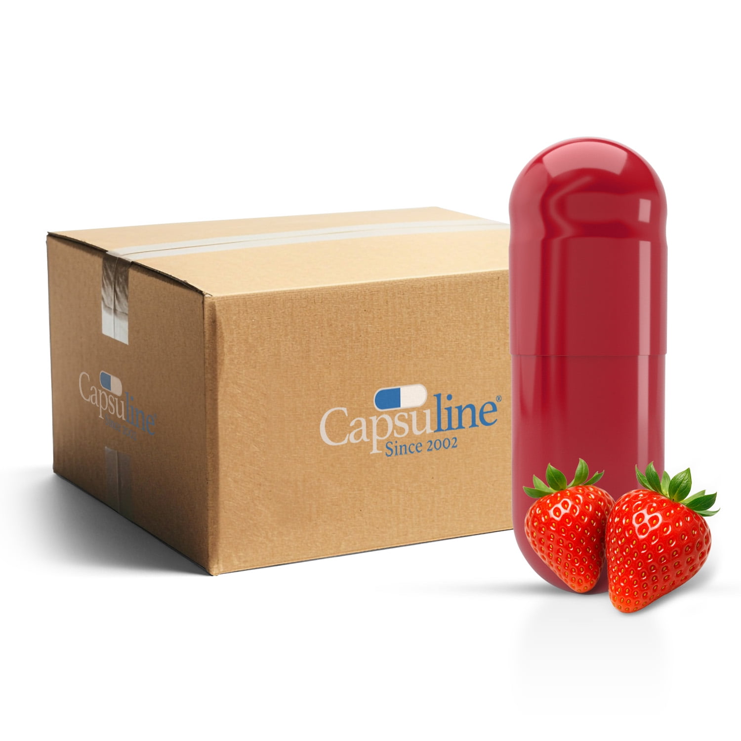 Flavored Gelatin Capsules Size 0 - Box of 100,000