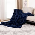 thumbnail image 2 of potrochi Fleece Throw Blanket for Couch - Lightweight Plush Fuzzy Cozy Soft Blankets and Throws for Sofa, Soft Fuzzy Plush , Luxury Flannel Lap Blanket, Super Cozy and Comfy for All Seasons, 2 of 4