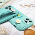 thumbnail image 3 of Compatible with iPhone 13 Pro Max Flower Wrist Strap Case Cute 3D Floral Wristband Kickstand Cover Fashion Luxury Design Camera Lens Protection Shockproof Protective for Women Girls Girly, 3 of 13