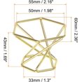 thumbnail image 2 of MECCANIXITY Crystal Ball Hexagonal Display Stand,1.3 Inch Diameter ,Metal Ball Holder, Gold,Pack of 3, 2 of 5
