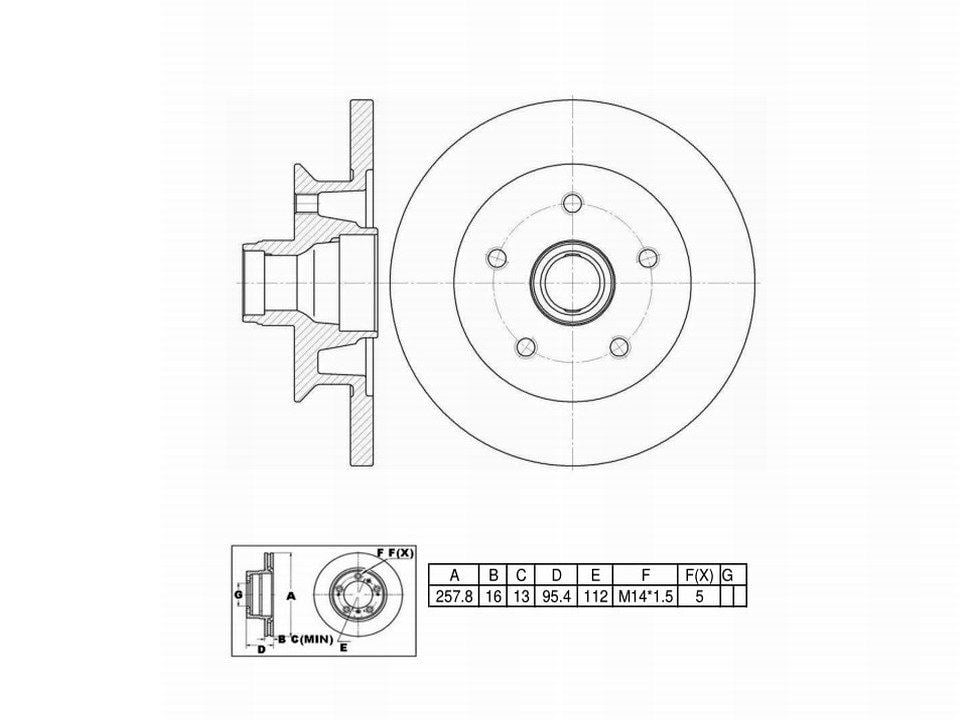 Winstop Brake Rotor and Hub Assembly, Front WS235224, Volkswagen Vanagon 1991-1986