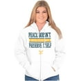thumbnail image 4 of US Navy Peace Doesn’t Preserve Itself Unisex Plus Size Zip Hoodie Brisco Brands 4X, 4 of 5