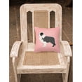 thumbnail image 3 of Carolines Treasures BB3823PW1818 Black Border Collie Checkerboard Green Fabric Decorative Pillow, 3 of 5