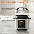 thumbnail image 7 of Simenmax 6QT Stainless Steel Electric Pressure Cooker - 12-in-1 Multi-Cooker, Slow Cooker, Rice & Yogurt Maker, 1000W, 7 of 7