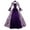 Purple, variant on Brilliant Fall Dresses for Women 2024 Maxi Glossy Pleated 3D Women Plus Size Vintage Gothic Court Collar Patchwork Bow Dress