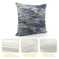 thumbnail image 4 of COMIO  Abstract Textured Decorative Throw Pillow Covers for Bed Pillowcases Accent Throw Pillows for Couch Fall Deocr, Navy Blue, 4 of 5