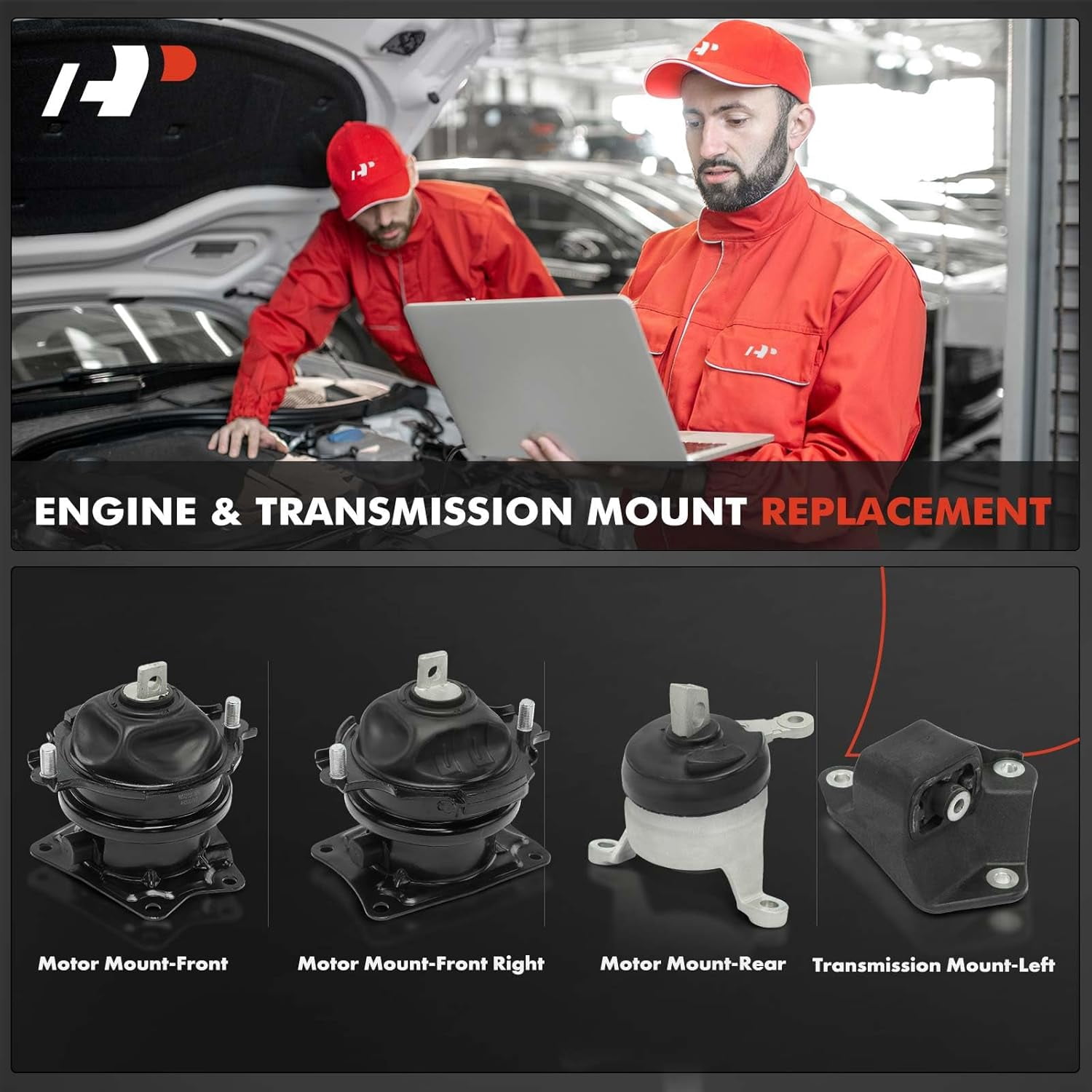 A-Premium 4PCS Engine Motor Mount and Transmission Mount Kit [Automatic Transmission] Compatible with Honda Pilot 2016-2022, Passport 2019-2022, Ridgeline 2021-2022, 3.5L