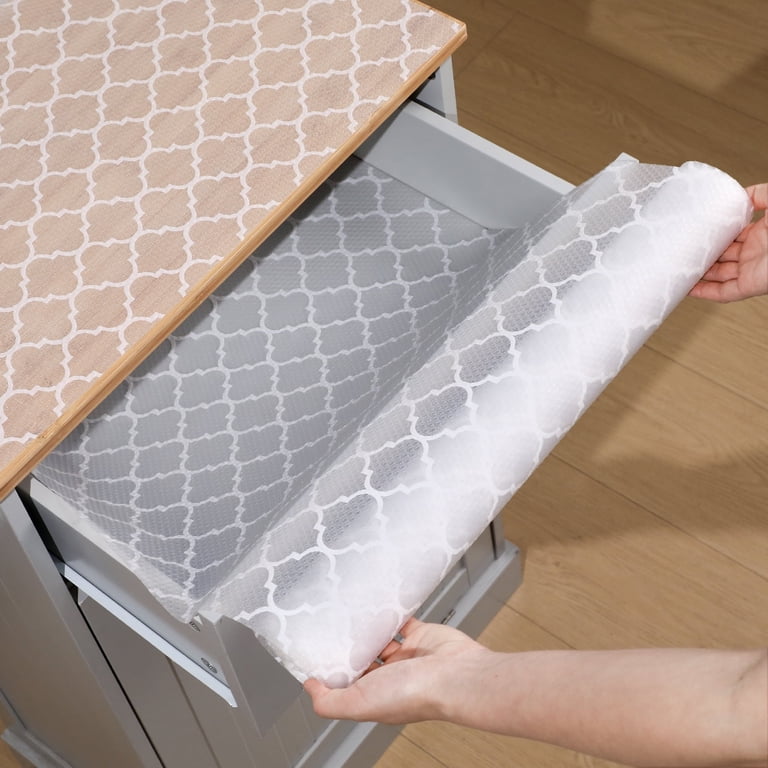 AOWOO Non-Slip Shelf Liner, 17.7" x 20', Grease-Proof photo 1