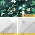 thumbnail image 4 of St. Patrick's Day No Hooks Shower Curtain with Snap-in Liner Spring Green Plant Shamrock Dreamy Shower Curtains for Bathroom, Waterproof, Easy Install, Washable 72"x72", 4 of 9