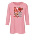 thumbnail image 4 of FAWUUDO Women Valentines Day Shirts Love Heart Printed Cute Tops Crewneck Long Sleeve Tshirts Graphic Tees, 4 of 4