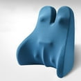 thumbnail image 2 of Back Support Pillow For Chair Lumbar Support Pillow For Car Gaming Chair Memory Foam Back Cushion With Removable Pillowcase Ergonomic For Improve Sitting Posture Extra Firm Seat Cushion Folding Seat, 2 of 5