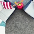 thumbnail image 1 of BNM Indoor/ Outdoor Multihued Rug, 6' Round, Denim Blue- White, 1 of 6
