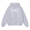 thumbnail image 4 of Ruyang Oversized Hoodies for Teens Girls Bowknot Graphic Preppy Hooded Sweatshirts Baggy Athletic Pullover Tops Pocket, 4 of 4