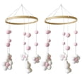 thumbnail image 1 of Nordic Fur Ball Flower Wind Chime Bed Bell Baby Room Decoration B, 1 of 5