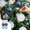 thumbnail image 2 of Btomtd 6pcs 3.15"/8cm Multicolor Christmas Ball Ornaments, Vibrant Assorted Color Xmas Tree Hanging Balls for Holiday and Party Decor Set, D, 2 of 6