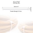 thumbnail image 2 of Unique Bargains 200pcs 10' 53 Lbs Cable Zip Ties Self-Locking Long Nylon Cable Tie Wraps 5/16' for Cord Management, White, 2 of 6