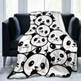 thumbnail image 2 of Panda Blanket for Boys Girls, Cute Panda Themed Design Printed Throw Blankets for Kids Lap, Chair, Warm Soft Cozy Blanket, 30"x 40", 2 of 6