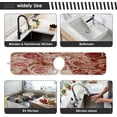 thumbnail image 6 of Grunge Beautiful Roses Sink Splash Guard for Faucet 2 Packs Faucet Absorbent Mats, Vintage Flowers Faucet Handle Drip Catcher Quickly Drying Mat for Kitchen Counter Bathroom RV, 14.9"x5.5", 6 of 7