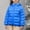 Blue, variant on Girls Winter Bow Print Coat with Faux Hood Thermal Padded Long Sleeve Comfortable Outerwear for Kids 4-13 Years(Blue,10-11 Years)