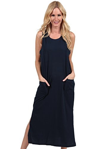 Ingear Cotton Dress Beach Casual Sleeve Summer Fashion Cover Up ...