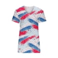 thumbnail image 4 of IROINNID 4th of July T-Shirt For Women Fashion Casual Summer Tops V-Neck July 4th Women Tops USA July 4th, 4 of 5