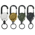 Jrocdr Outdoor Automatic Retractable Wire Rope Luya Keychain Heavy Duty
