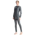 thumbnail image 1 of BKQCNKM Muslim Swimsuits for Women, Burkini Sets for Women, Full Body Swimsuit for Women, Hijab Swimsuits for Women, Full Body Rash Guard Women, Gray L, 1 of 4