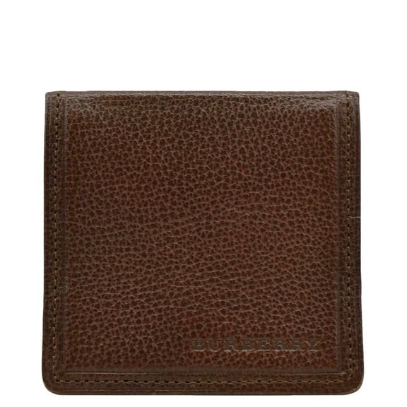 Pre-Owned BURBERRY Caviar Leather Coin Purse Brown