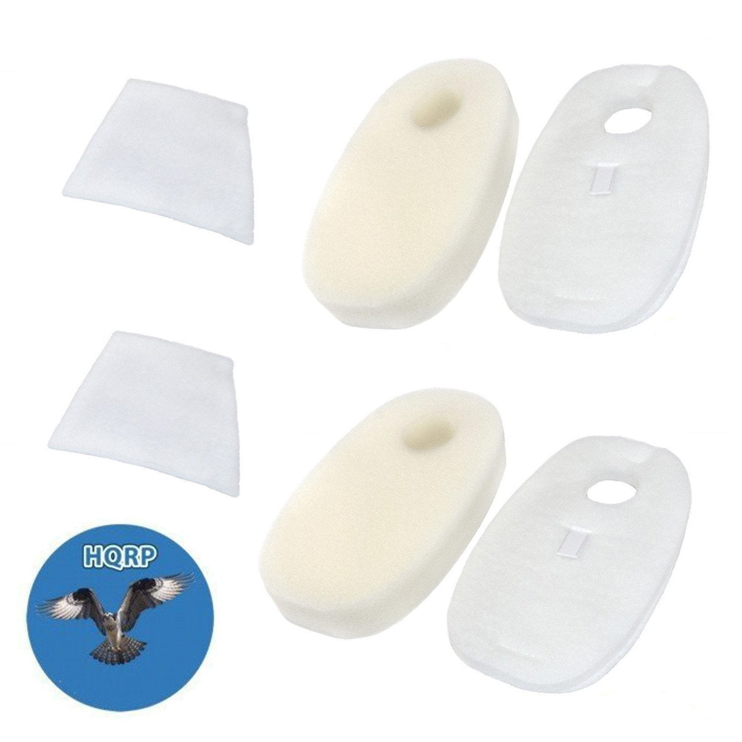 HQRP 2pack Filter Kit for Shark Rocket True Pet HV322 Upright Vacuum