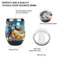 thumbnail image 3 of Beauty And Beast B 12oz Wine Tumbler with lid Stainless Steel Travel Mugs Double Wall Insulated Travel Coffee Cup Wine Glasses One size, 3 of 8