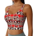 thumbnail image 2 of Fuzoiu Hockey With Maple Leaves Print Women's Sports Vest,U-Back Sports Tank,Gym Vests,Athletic Sleeveless Shirts,Exercise Undershirts,Yoga, Gym, and Dance Wear-Small, 2 of 8