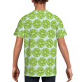 thumbnail image 5 of Wukai Green Lemon Slices Youth Unisex Short Sleeve T-Shirt for Boys, Girls, Teens, and Kids-X-Large, 5 of 7