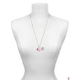thumbnail image 3 of Delight Jewelry Silvertone Translucent Hot Pink Flying Butterfly - Hot Pink Heart Nurse Strong Zoe Necklace, 3 of 4