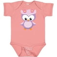thumbnail image 3 of Inktastic Cute Pink and Purple Owl Girls Baby Bodysuit, 3 of 5