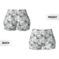 thumbnail image 4 of KLL African Animals Pattern Workout Shorts for Women Scrunch Short Gym Yoga Running Sport Active Exercise Fitness Shorts, 4 of 8