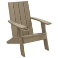 thumbnail image 4 of vidaXL Patio Adirondack Chair Light Brown 29.5"x34.8"x35.2" Polypropylene, 4 of 8